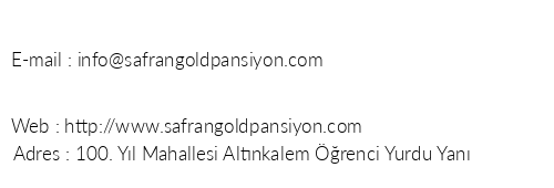 Safrangold Erkek renci Apart telefon numaralar, faks, e-mail, posta adresi ve iletiim bilgileri